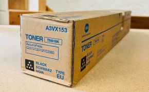 Genuine Konica Minolta TN619K Black Toner Cartridge A3VX153 / A3VX155