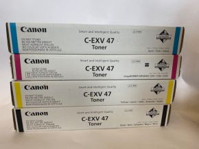 Genuine Canon C-EXV47 Toner Set CMYK Image Runner C250 C350 C351